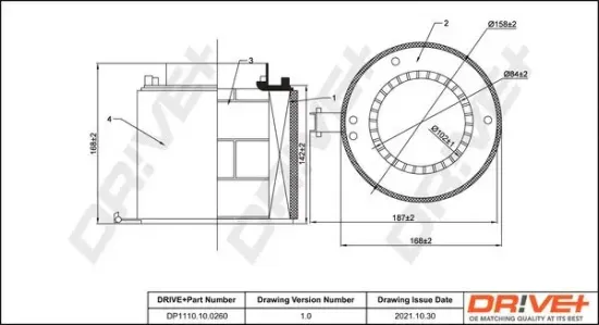 Luftfilter Dr!ve+ DP1110.10.0260 Bild Luftfilter Dr!ve+ DP1110.10.0260