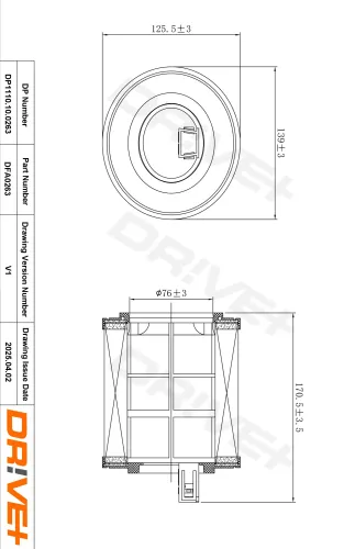Luftfilter DR!VE+ DP1110.10.0263 Bild Luftfilter DR!VE+ DP1110.10.0263
