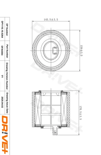 Luftfilter Dr!ve+ DP1110.10.0264 Bild Luftfilter Dr!ve+ DP1110.10.0264