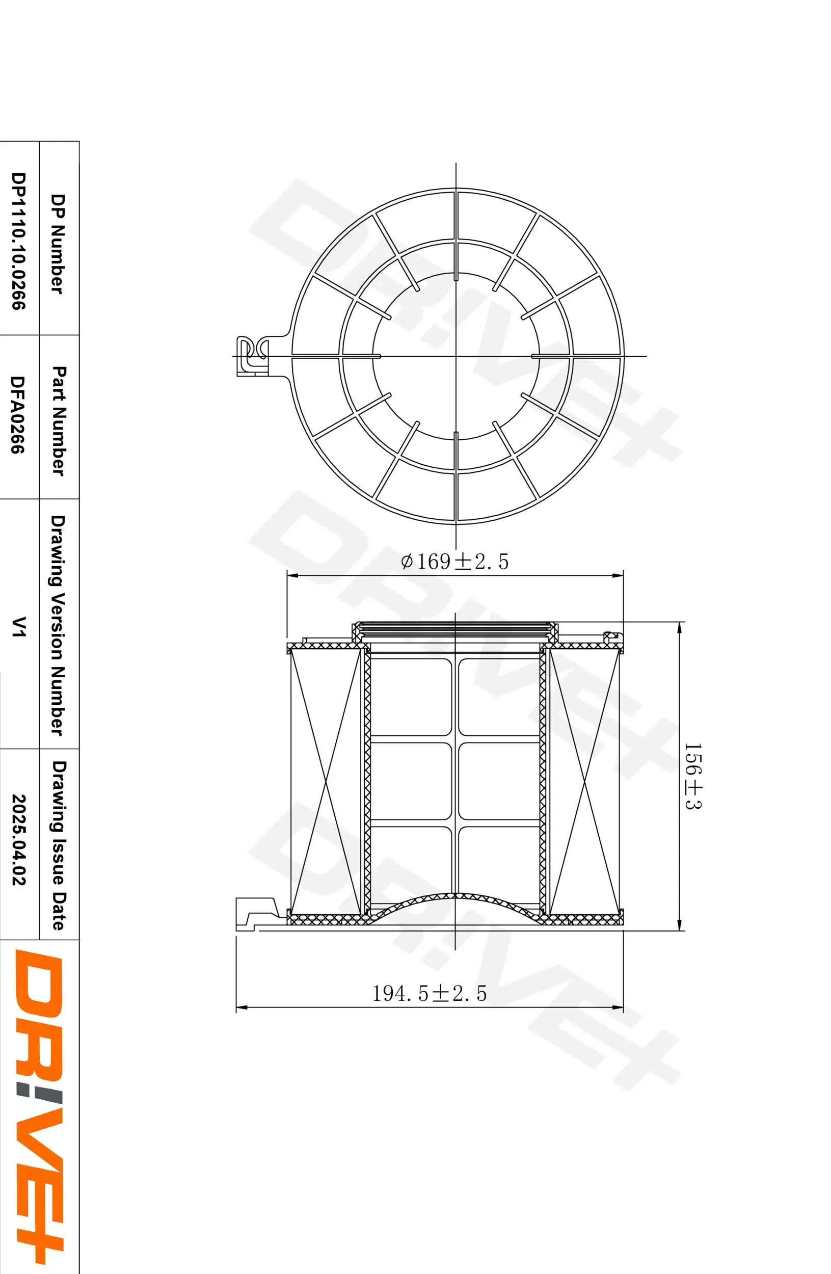 Luftfilter Dr!ve+ DP1110.10.0266