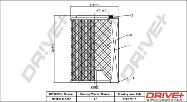 Luftfilter Dr!ve+ DP1110.10.0277 Bild Luftfilter Dr!ve+ DP1110.10.0277