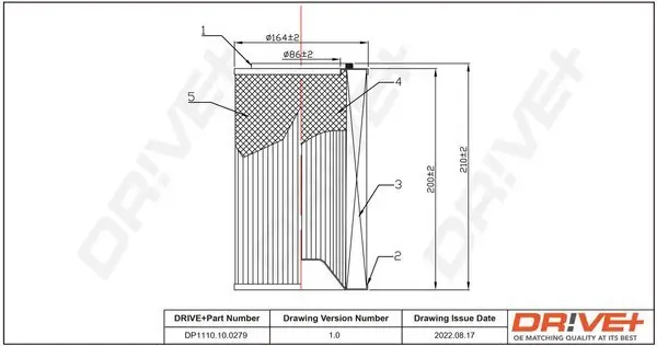 Luftfilter DR!VE+ DP1110.10.0279