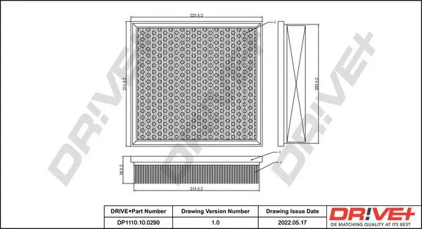 Luftfilter Dr!ve+ DP1110.10.0290