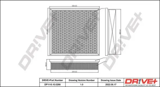 Luftfilter Dr!ve+ DP1110.10.0290 Bild Luftfilter Dr!ve+ DP1110.10.0290