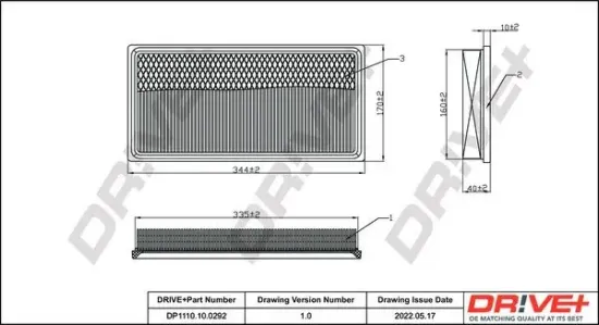 Luftfilter Dr!ve+ DP1110.10.0292 Bild Luftfilter Dr!ve+ DP1110.10.0292