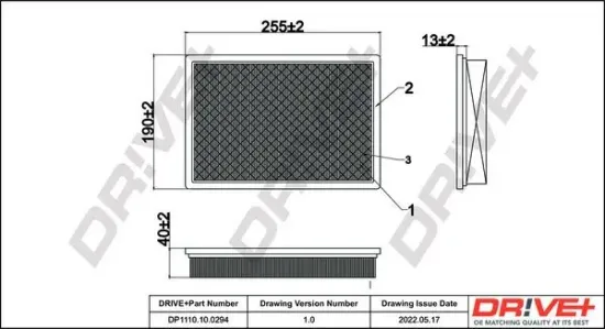 Luftfilter Dr!ve+ DP1110.10.0294 Bild Luftfilter Dr!ve+ DP1110.10.0294