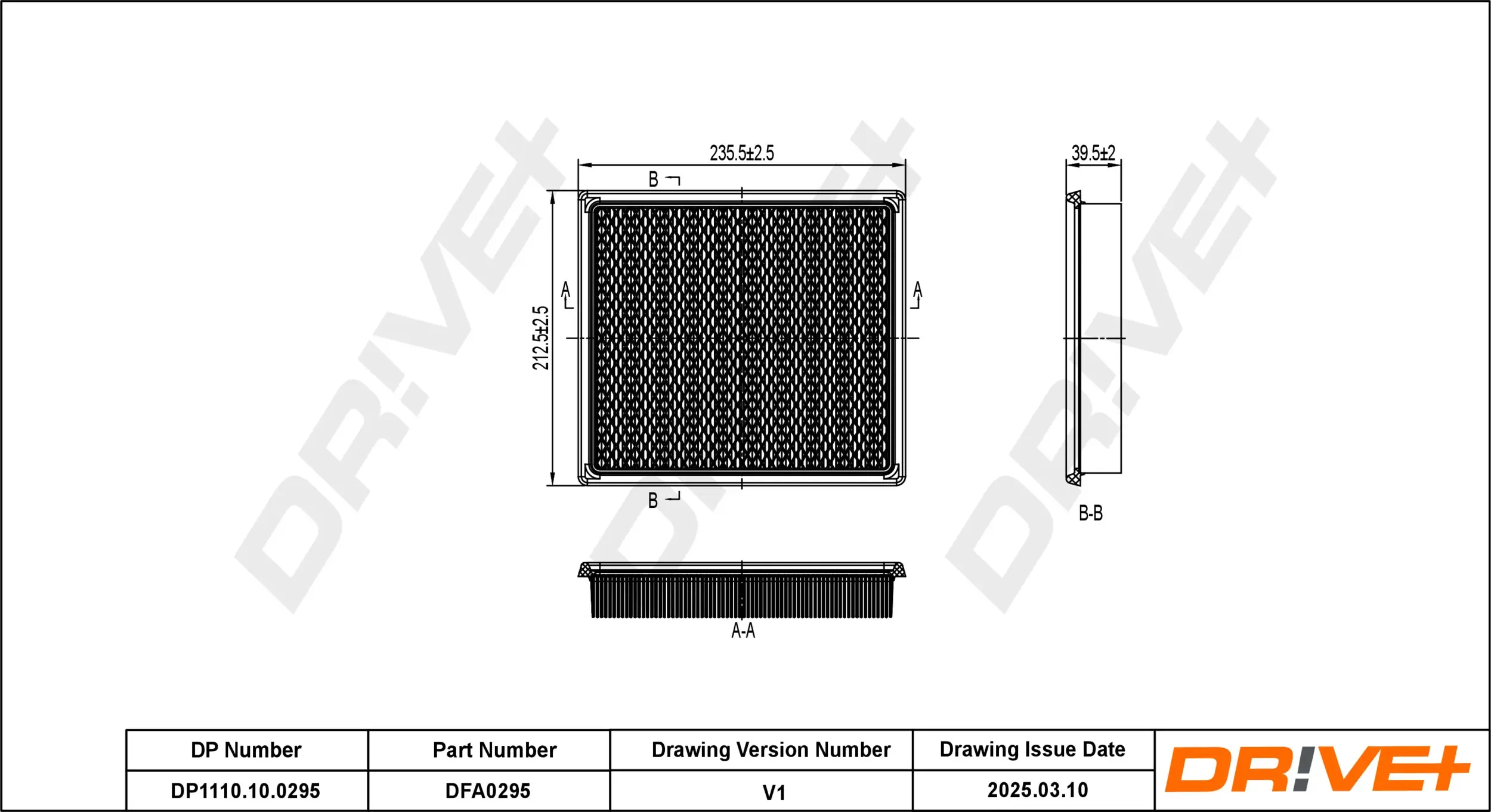 Luftfilter Dr!ve+ DP1110.10.0295