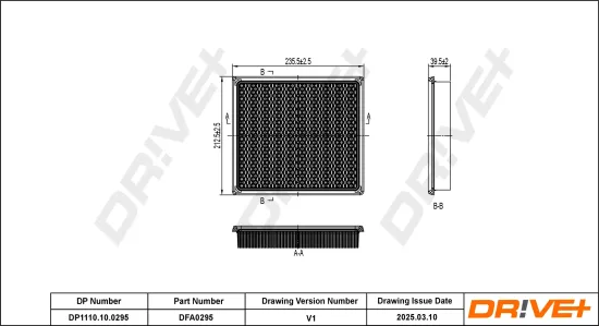 Luftfilter Dr!ve+ DP1110.10.0295 Bild Luftfilter Dr!ve+ DP1110.10.0295