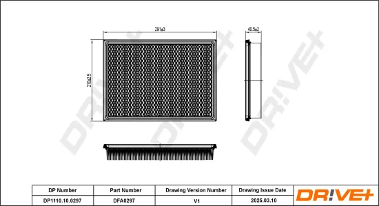 Luftfilter Dr!ve+ DP1110.10.0297 Bild Luftfilter Dr!ve+ DP1110.10.0297