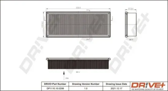 Luftfilter Dr!ve+ DP1110.10.0299 Bild Luftfilter Dr!ve+ DP1110.10.0299