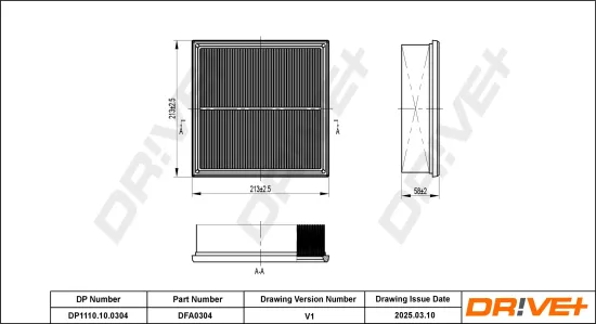 Luftfilter Dr!ve+ DP1110.10.0304 Bild Luftfilter Dr!ve+ DP1110.10.0304