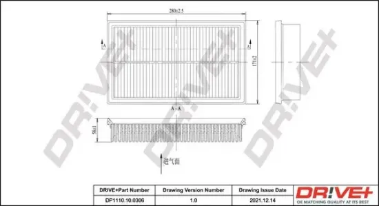 Luftfilter Dr!ve+ DP1110.10.0306 Bild Luftfilter Dr!ve+ DP1110.10.0306