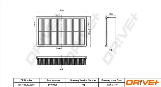 Luftfilter Dr!ve+ DP1110.10.0306 Bild Luftfilter Dr!ve+ DP1110.10.0306