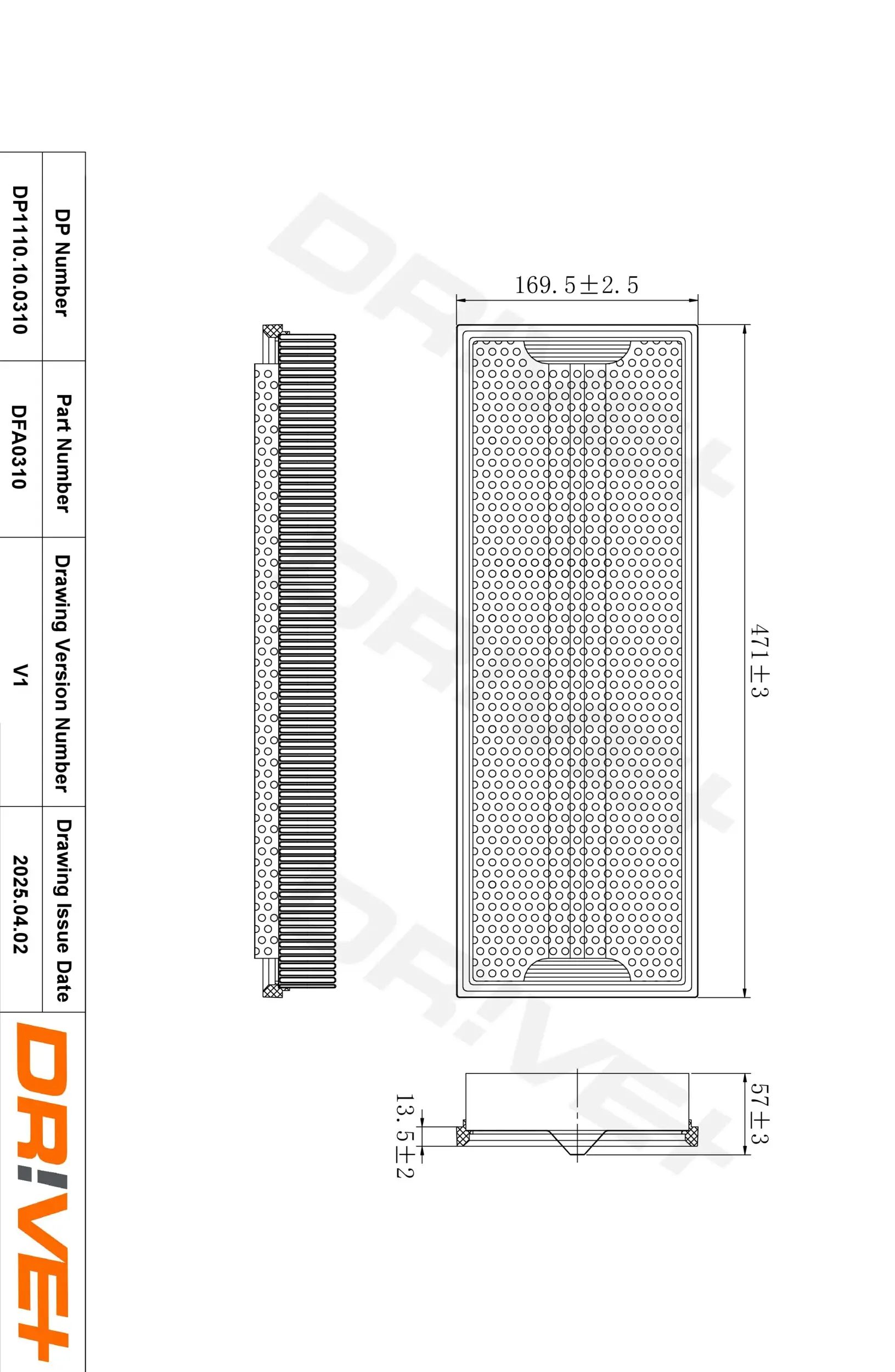 Luftfilter Dr!ve+ DP1110.10.0310