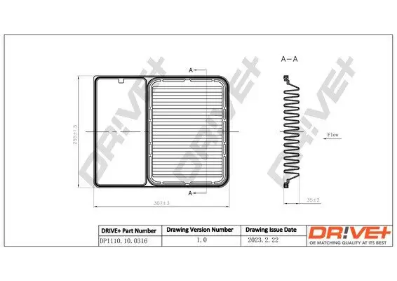 Luftfilter Dr!ve+ DP1110.10.0316