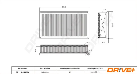 Luftfilter Dr!ve+ DP1110.10.0326 Bild Luftfilter Dr!ve+ DP1110.10.0326