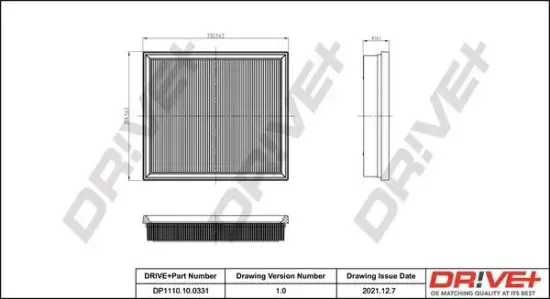 Luftfilter DR!VE+ DP1110.10.0331 Bild Luftfilter DR!VE+ DP1110.10.0331