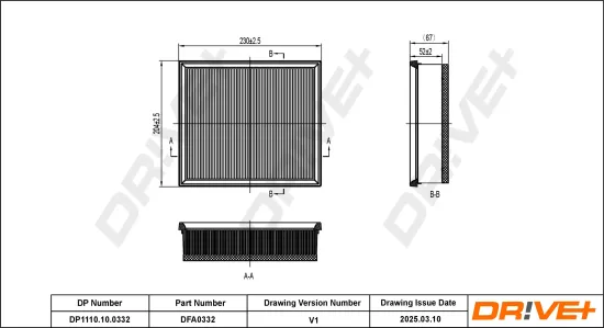 Luftfilter Dr!ve+ DP1110.10.0332 Bild Luftfilter Dr!ve+ DP1110.10.0332