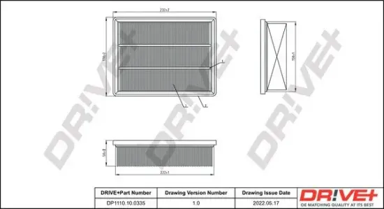 Luftfilter DR!VE+ DP1110.10.0335 Bild Luftfilter DR!VE+ DP1110.10.0335