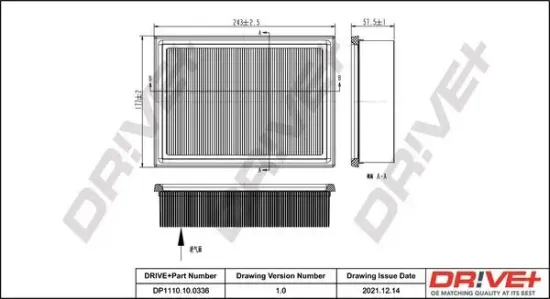 Luftfilter Dr!ve+ DP1110.10.0336 Bild Luftfilter Dr!ve+ DP1110.10.0336