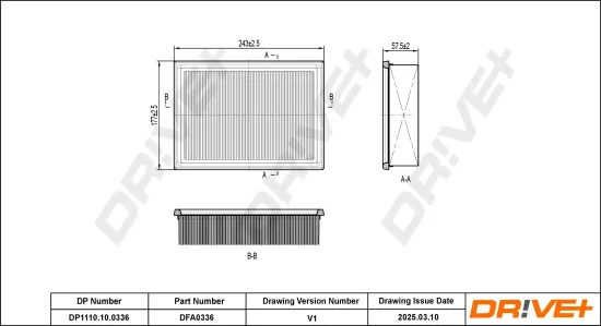 Luftfilter Dr!ve+ DP1110.10.0336 Bild Luftfilter Dr!ve+ DP1110.10.0336