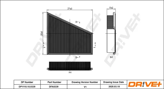 Luftfilter Dr!ve+ DP1110.10.0339 Bild Luftfilter Dr!ve+ DP1110.10.0339