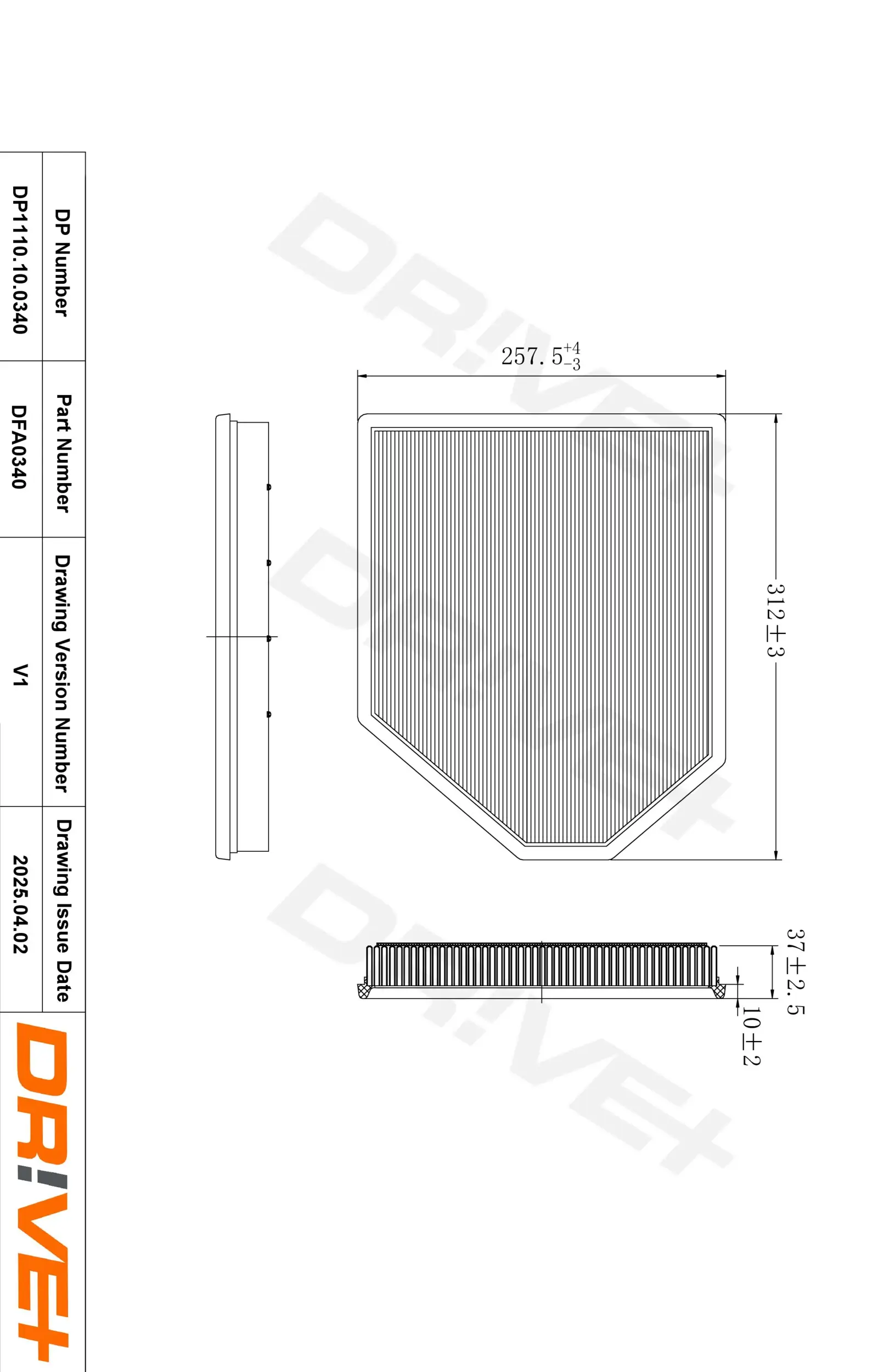 Luftfilter Dr!ve+ DP1110.10.0340
