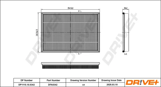 Luftfilter Dr!ve+ DP1110.10.0342 Bild Luftfilter Dr!ve+ DP1110.10.0342
