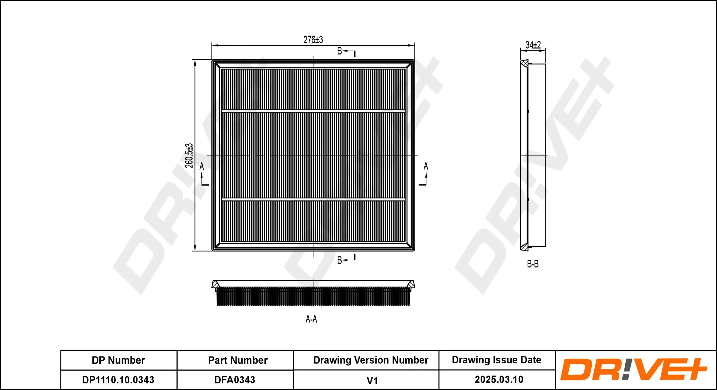 Luftfilter Dr!ve+ DP1110.10.0343
