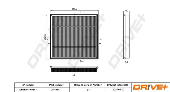 Luftfilter Dr!ve+ DP1110.10.0343 Bild Luftfilter Dr!ve+ DP1110.10.0343