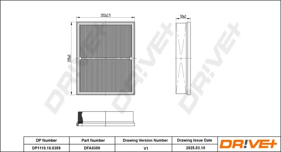 Luftfilter Dr!ve+ DP1110.10.0359 Bild Luftfilter Dr!ve+ DP1110.10.0359