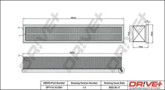 Luftfilter Dr!ve+ DP1110.10.0361 Bild Luftfilter Dr!ve+ DP1110.10.0361