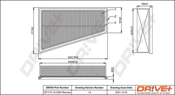 Luftfilter DR!VE+ DP1110.10.0363