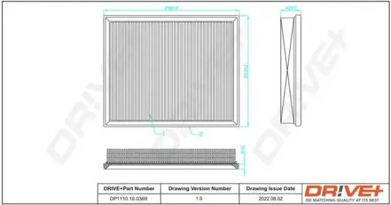 Luftfilter Dr!ve+ DP1110.10.0369 Bild Luftfilter Dr!ve+ DP1110.10.0369