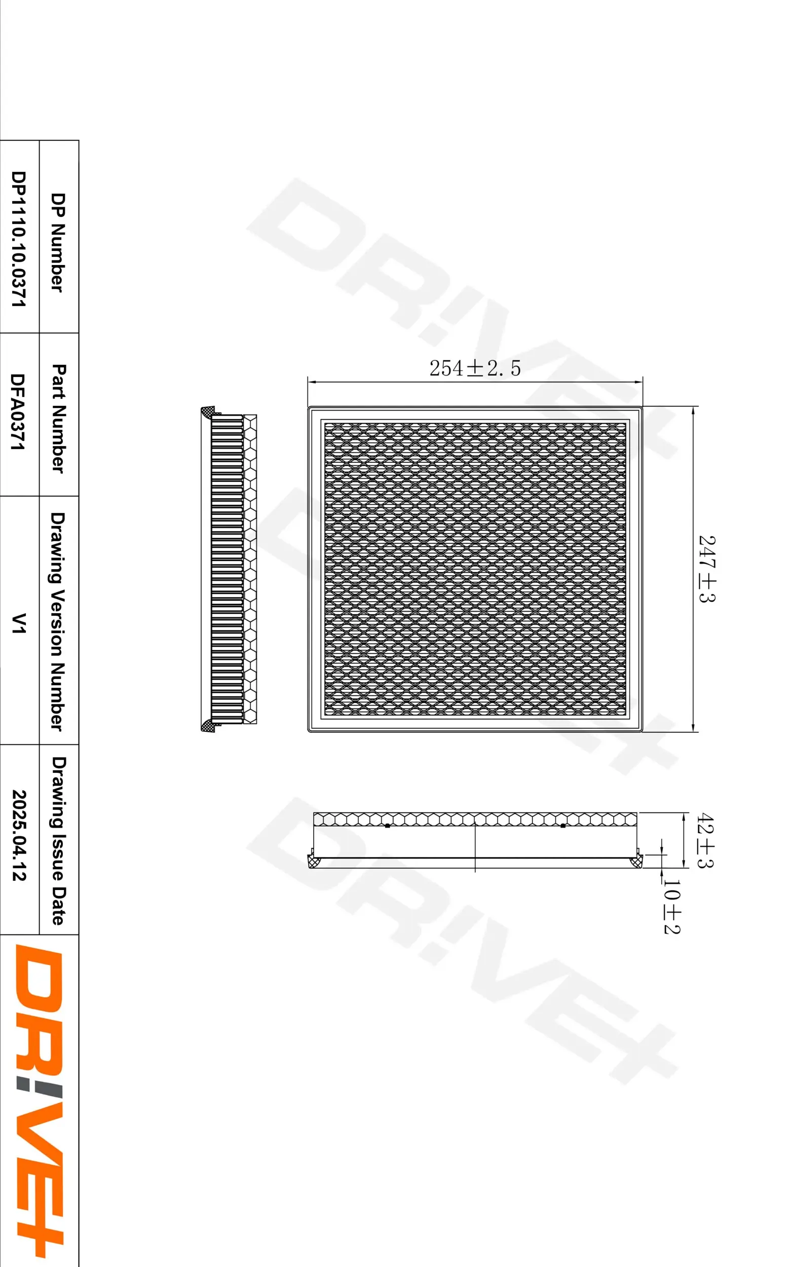 Luftfilter Dr!ve+ DP1110.10.0371