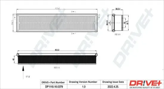 Luftfilter DR!VE+ DP1110.10.0379 Bild Luftfilter DR!VE+ DP1110.10.0379