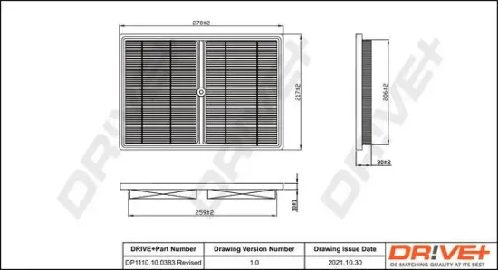 Luftfilter Dr!ve+ DP1110.10.0383 Bild Luftfilter Dr!ve+ DP1110.10.0383