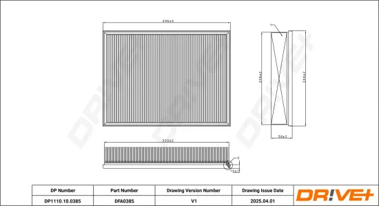 Luftfilter Dr!ve+ DP1110.10.0385 Bild Luftfilter Dr!ve+ DP1110.10.0385
