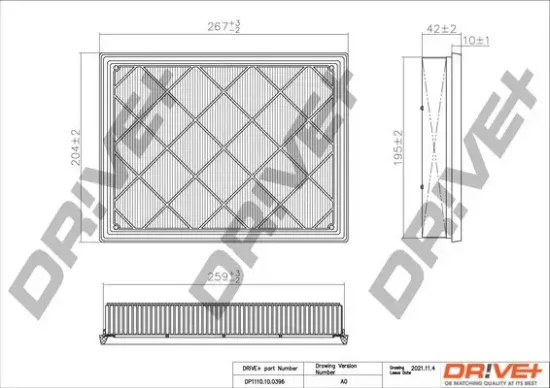 Luftfilter Dr!ve+ DP1110.10.0396 Bild Luftfilter Dr!ve+ DP1110.10.0396