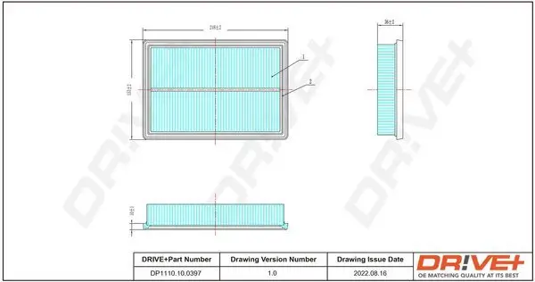 Luftfilter Dr!ve+ DP1110.10.0397