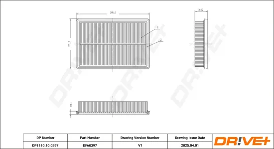 Luftfilter Dr!ve+ DP1110.10.0397 Bild Luftfilter Dr!ve+ DP1110.10.0397