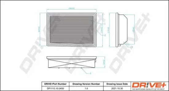 Luftfilter DR!VE+ DP1110.10.0400 Bild Luftfilter DR!VE+ DP1110.10.0400