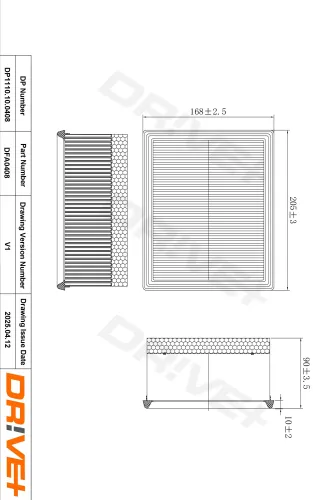 Luftfilter Dr!ve+ DP1110.10.0408 Bild Luftfilter Dr!ve+ DP1110.10.0408