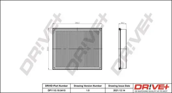 Luftfilter Dr!ve+ DP1110.10.0410 Bild Luftfilter Dr!ve+ DP1110.10.0410