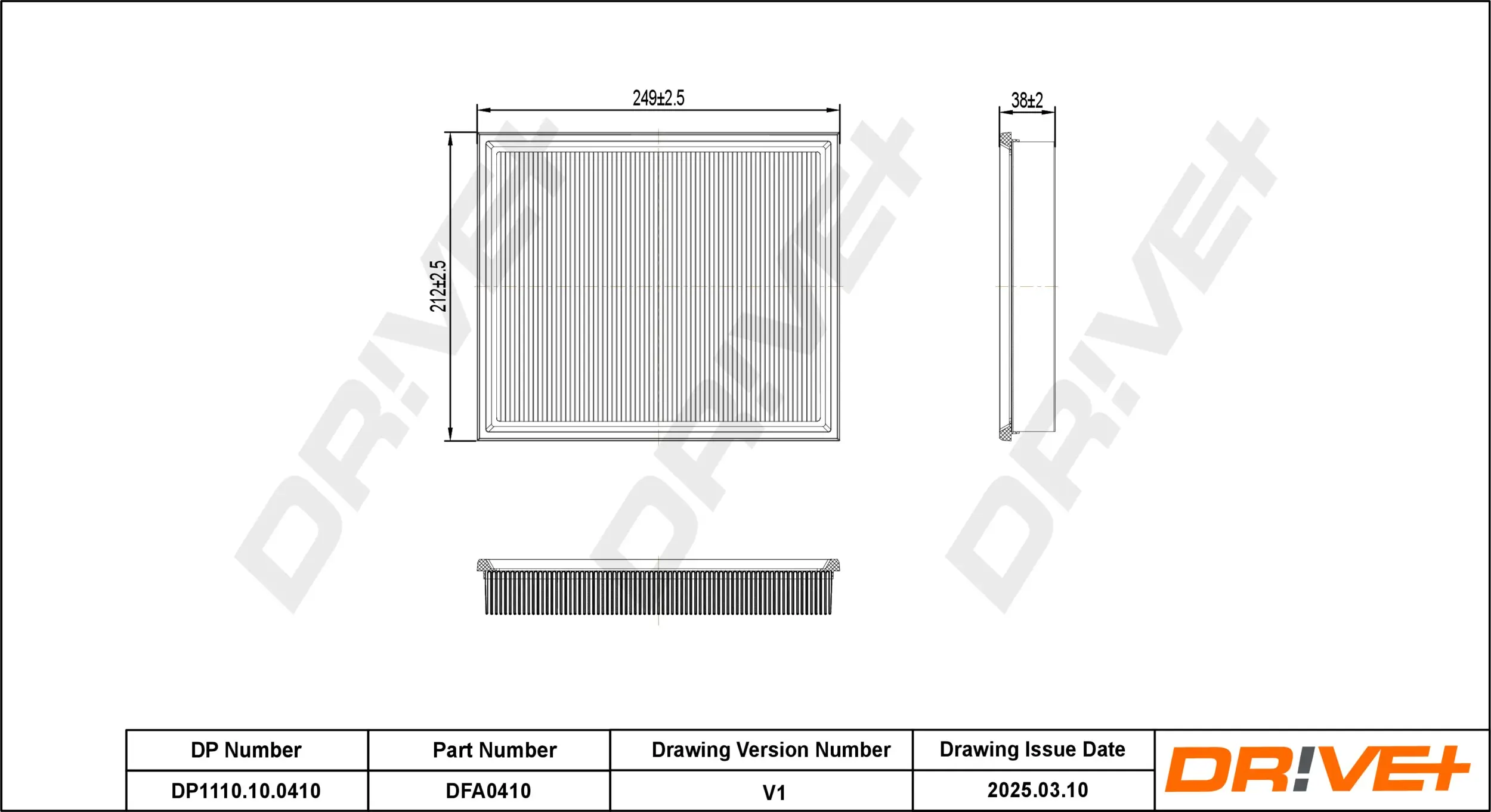 Luftfilter Dr!ve+ DP1110.10.0410