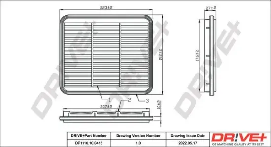 Luftfilter Dr!ve+ DP1110.10.0415 Bild Luftfilter Dr!ve+ DP1110.10.0415