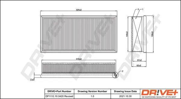 Luftfilter Dr!ve+ DP1110.10.0420