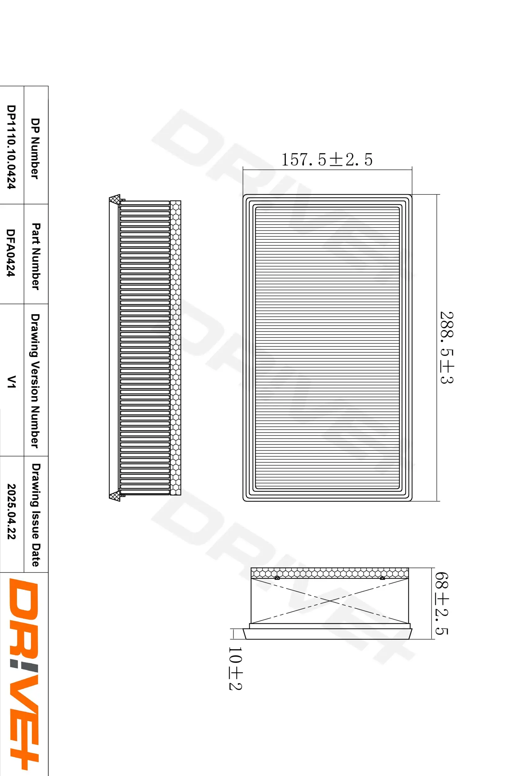 Luftfilter Dr!ve+ DP1110.10.0424