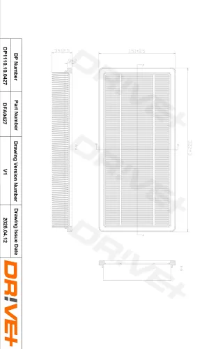 Luftfilter Dr!ve+ DP1110.10.0427 Bild Luftfilter Dr!ve+ DP1110.10.0427