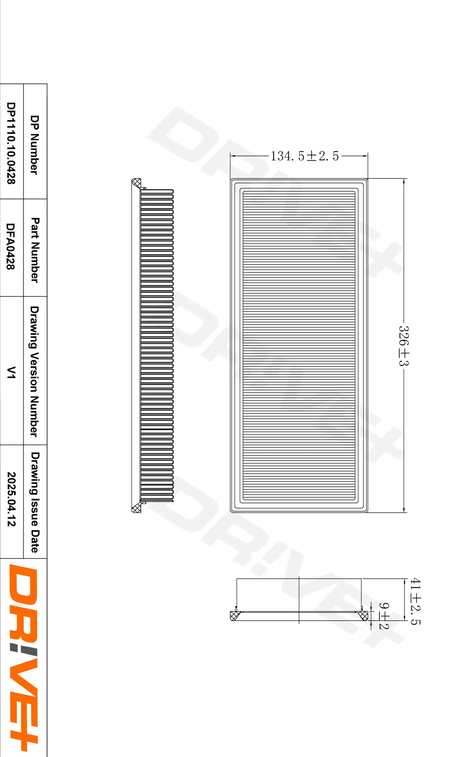 Luftfilter Dr!ve+ DP1110.10.0428